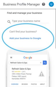 Adding business to Google 