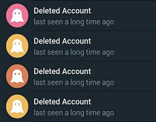 Telegram account deletion