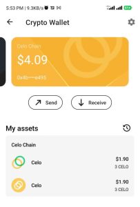 Opera crypto wallet with free $Celo