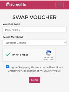 How to swap vouchers easily on suregifts 