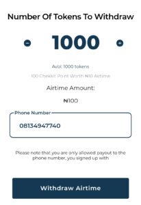 How to withdraw Checkkit app free airtime 