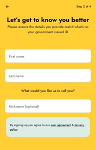 How to create an account on yellow card 