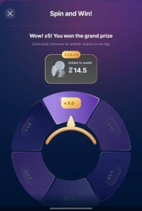 Sweatcoin spin and win 