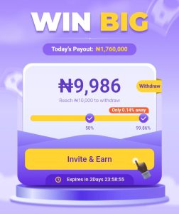 Palmpay win big offer campaign page 