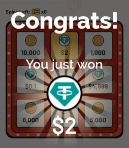 Witcoin app spin and win bonus 