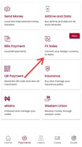 Wema app currency conversion feature 