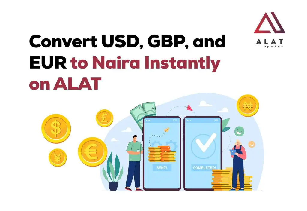 How to convert USD to naira on Alat by Wema