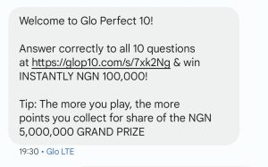 About Glo perfect 10 
