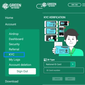 Green Network kyc | grc airdrop
